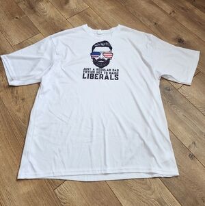 Men's XL patriotic dad short sleeve